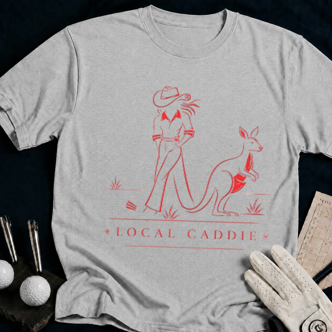 Local Caddie – funny golf t-shirt in Sport Grey | Bad Lies Club