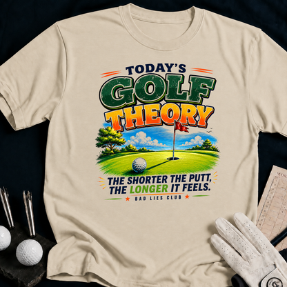 Todays Golf Theory. The Shorter The Putt The Longer It Feels. - sand