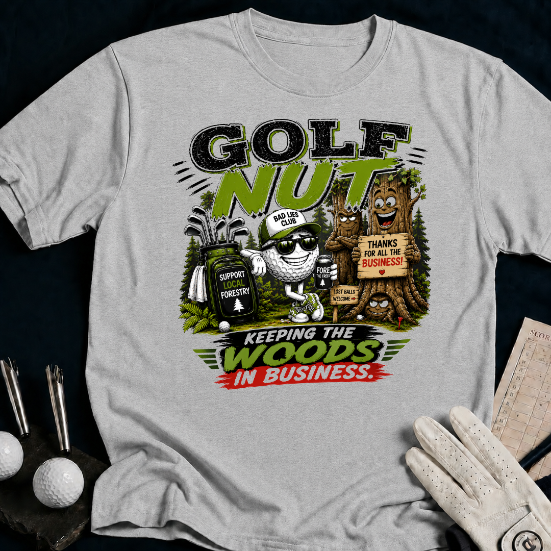 Golf Nut. Keeping The Woods In Business - sport_grey