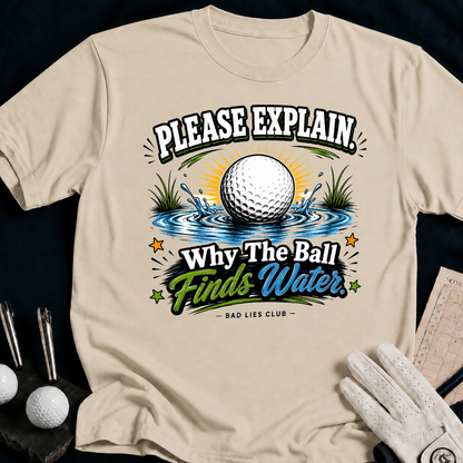 Please Explain. Why The Ball Finds Water. - sand
