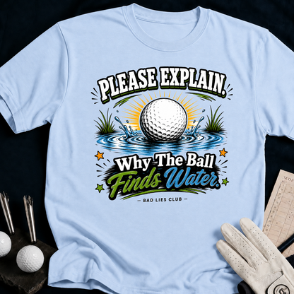 Please Explain. Why The Ball Finds Water. - light_blue
