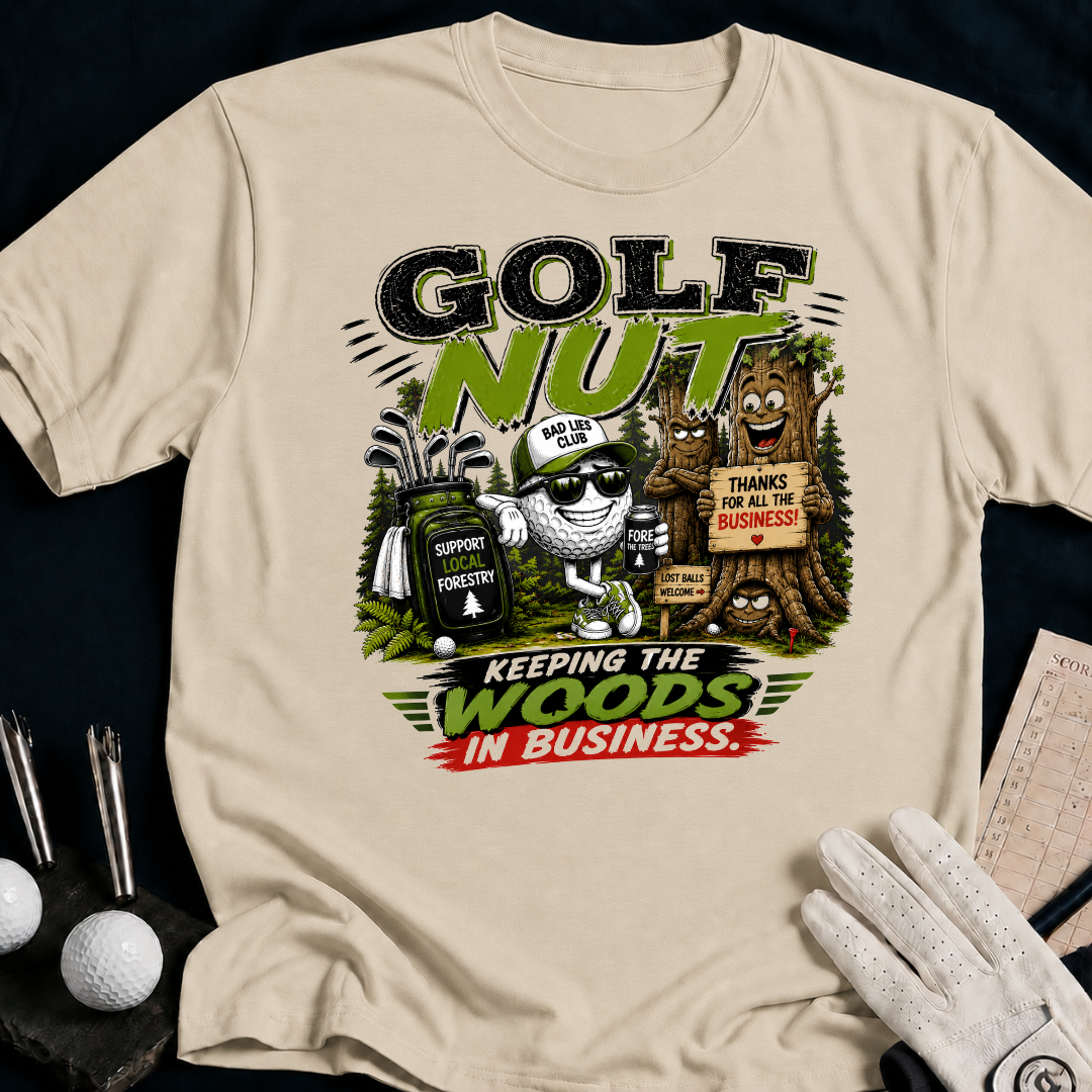 Golf Nut. Keeping The Woods In Business - sand