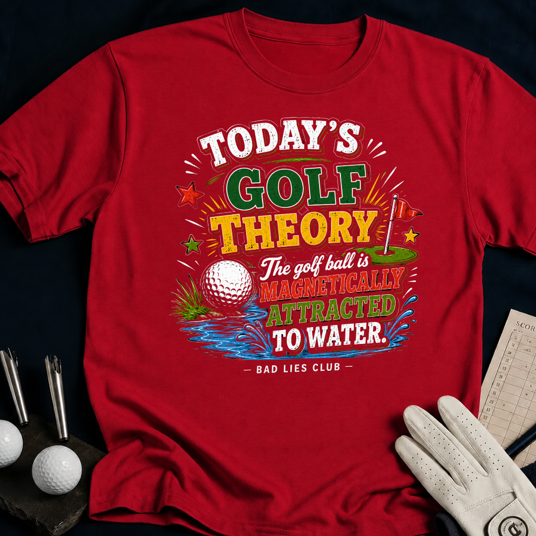 Today's Golf Theory. The Golf Ball Is Magnetically Attracted To Water - antique_cherry_red
