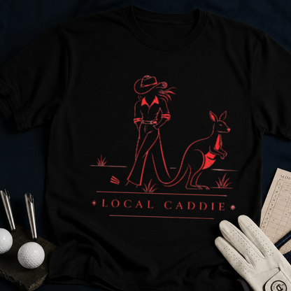 Local Caddie – funny golf t-shirt in Black | Bad Lies Club