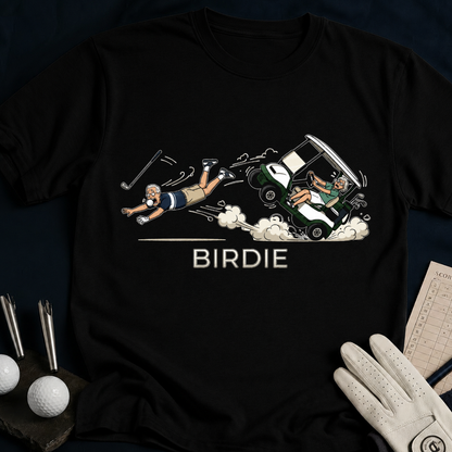 BIRDIE – funny golf t-shirt in Black | Bad Lies Club