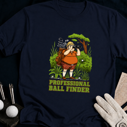 Professional Ball Finder – funny golf t-shirt in Navy | Bad Lies Club