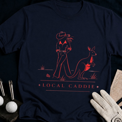 Local Caddie – funny golf t-shirt in Navy | Bad Lies Club