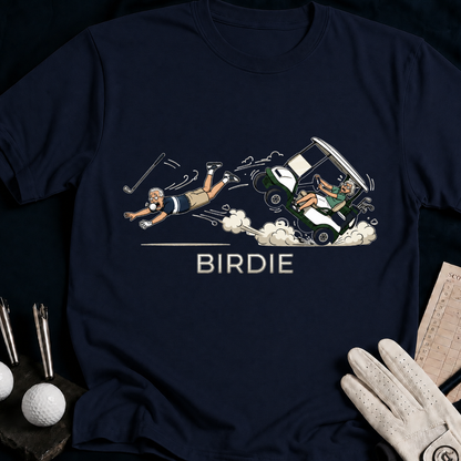 BIRDIE – funny golf t-shirt in Navy | Bad Lies Club