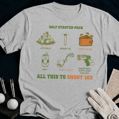 Golf Starter Pack – funny golf t-shirt in Sport Grey | Bad Lies Club