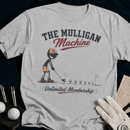 The Mulligan Machine – funny golf t-shirt in Sport Grey | Bad Lies Club
