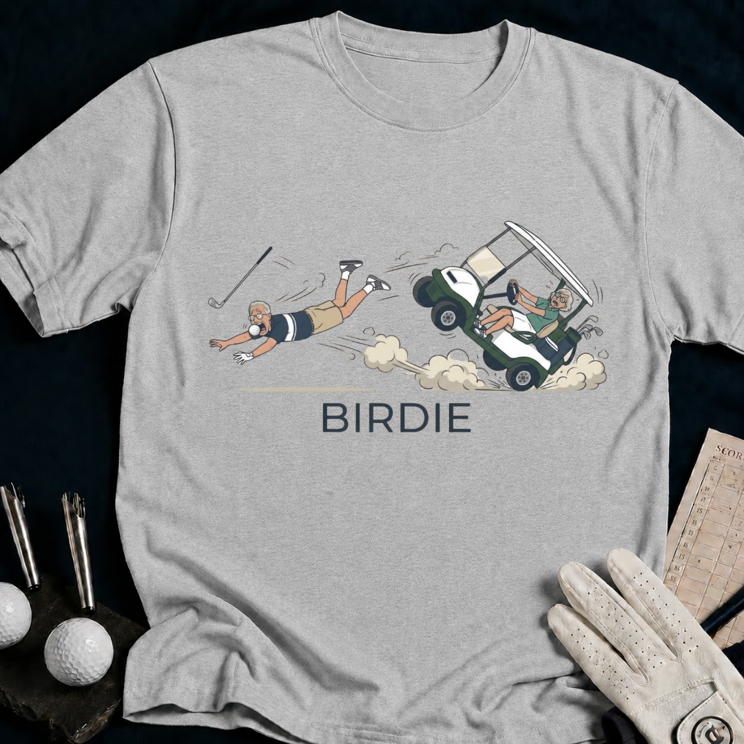 BIRDIE – funny golf t-shirt in Sport Grey | Bad Lies Club