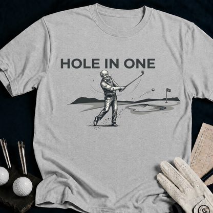 Hole In One – funny golf t-shirt in Sport Grey | Bad Lies Club