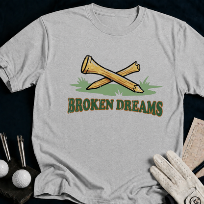 Broken Dreams – funny golf t-shirt in Sport Grey | Bad Lies Club
