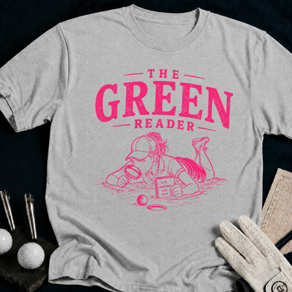 The Green Reader – funny women's golf t-shirt in Sport Grey | Bad Lies Club