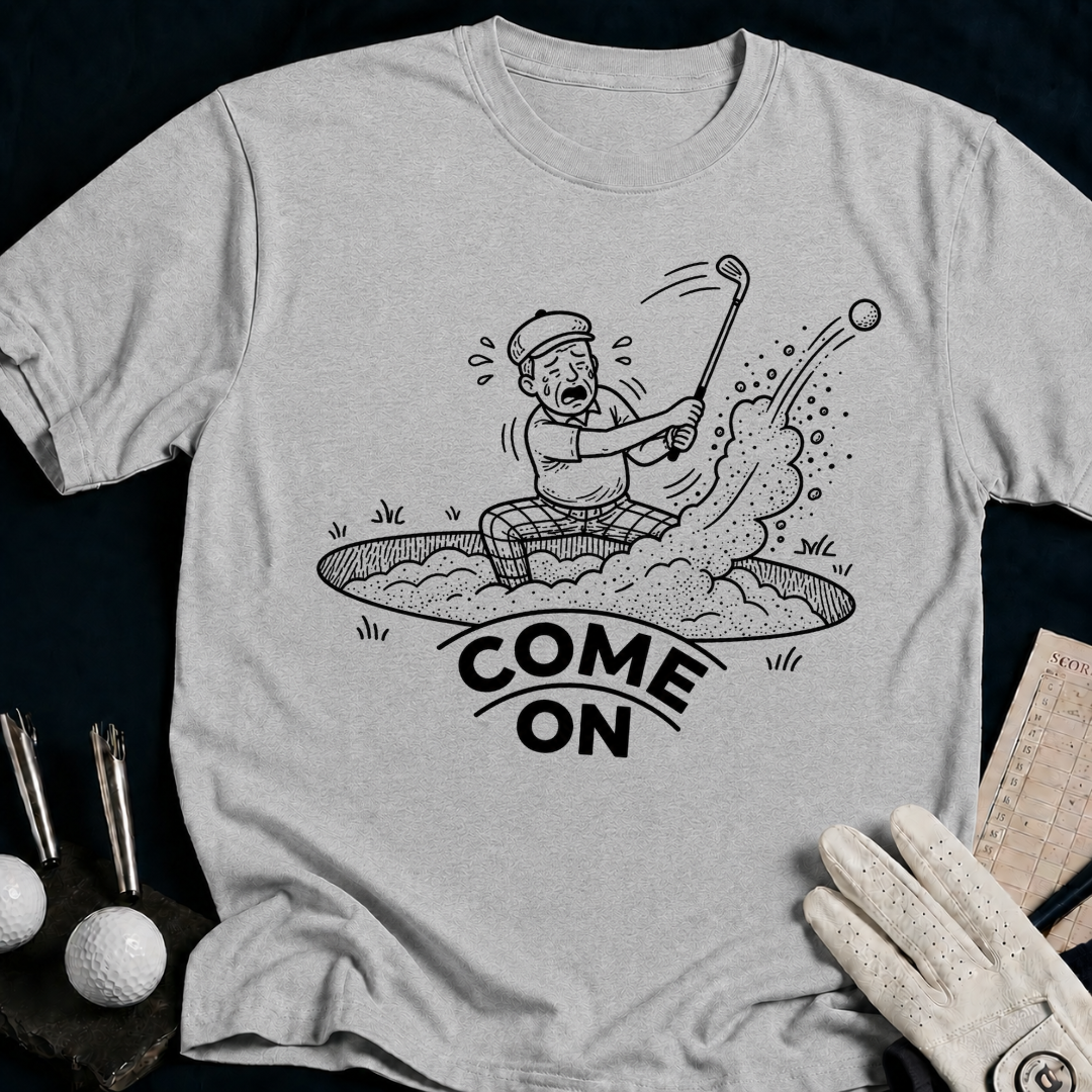 Come On – funny golf t-shirt in Sport Grey | Bad Lies Club