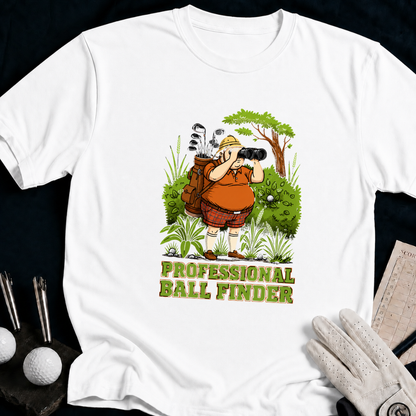 Professional Ball Finder – funny golf t-shirt in White | Bad Lies Club