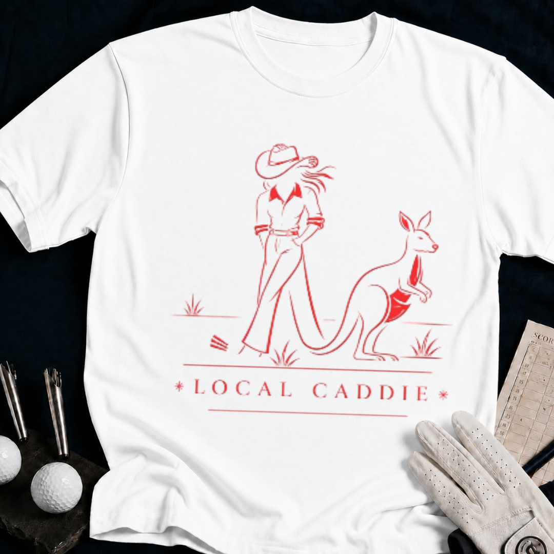 Local Caddie – funny golf t-shirt in White | Bad Lies Club