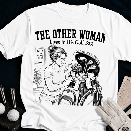 The Other Woman – funny golf t-shirt in White | Bad Lies Club