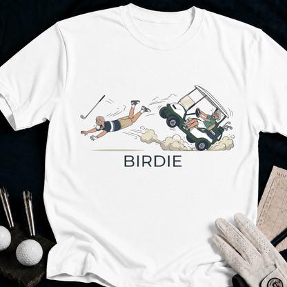BIRDIE – funny golf t-shirt in White | Bad Lies Club