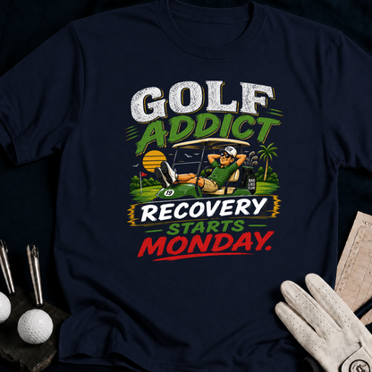 Golf Addict. Recovery Starts Monday. - navy