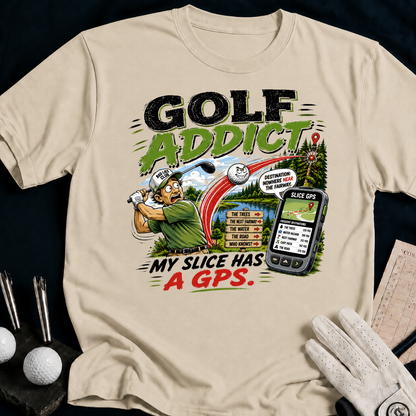 Golf Addict. My Slice Has A GPS. - sand