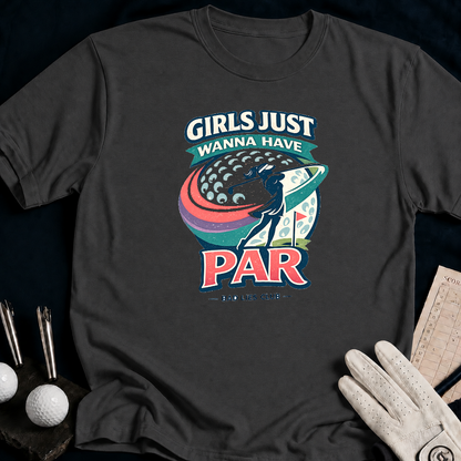 Girls Just Wanna Have Par. - charcoal