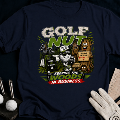 Golf Nut. Keeping The Woods In Business - navy