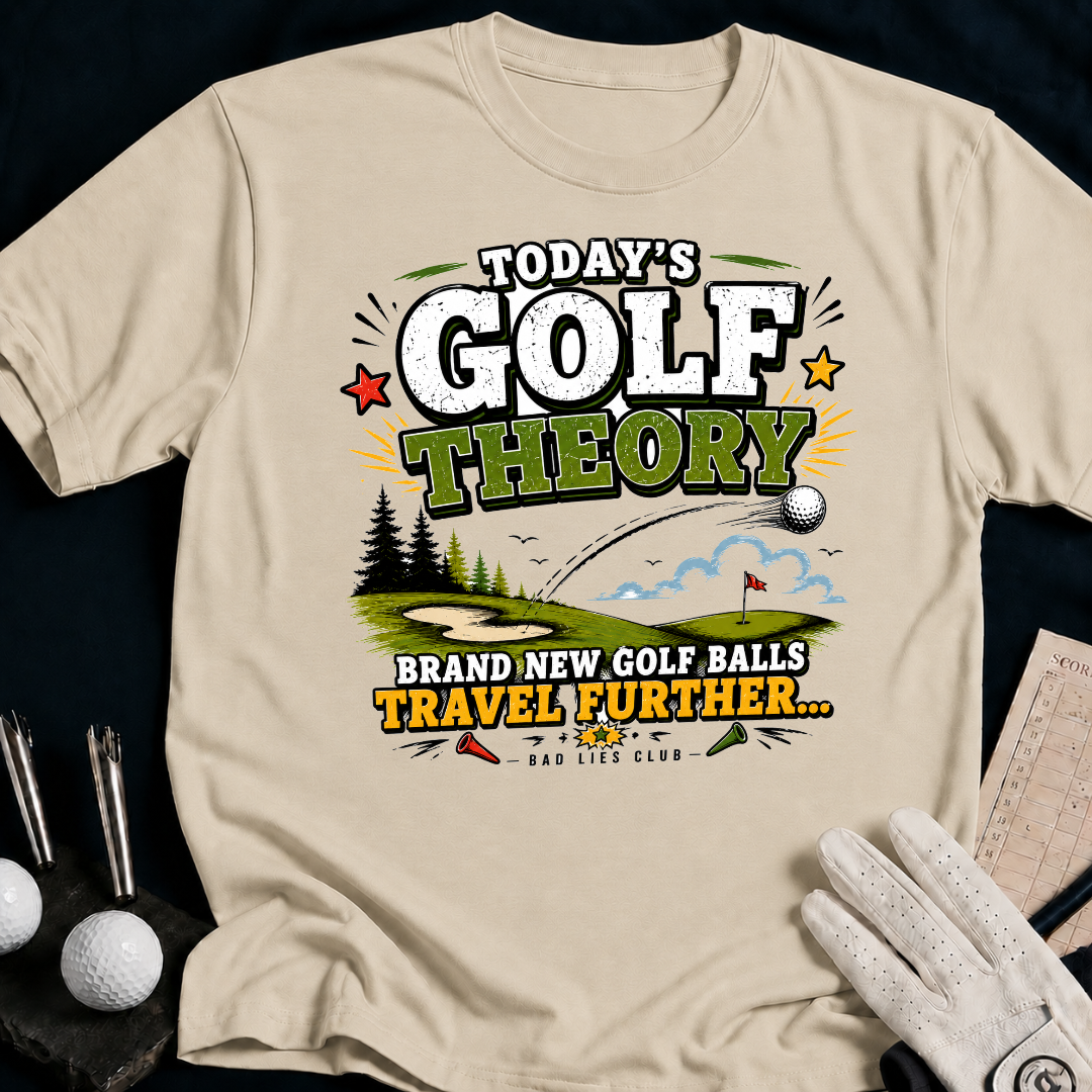 Todays Golf Theory, Brand New Golf Balls. - sand